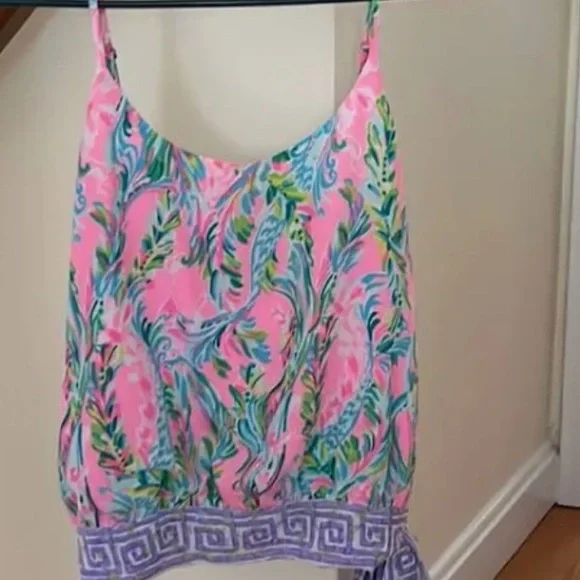 Ainsley top  size small unicorn of the sea by Lilly Pulitzer size small - Picture 3 of 6